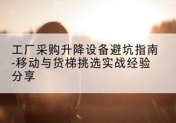 荆门移动式升降机怎么选-工厂采购升降设备避坑指南-移动与货梯挑选实战经验分享